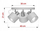 Regulowana lampa wisząca szałwia złota 486 EG3 LED ruchoma do sypialni domu żyrandol metalowy 3-punktowy, oprawa na