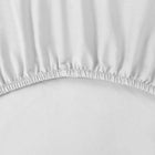 Eurofirany Prześcieradło z gumką Renforce bawełniane 160x200 cm białe na materac, certyfikat oeko-tex Standard 100