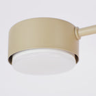 Nowoczesna Lampa Sufitowa Plafon Żyrandol Spot Beż Ecru Kaszmir 4x Gx53 LED oprawa metalowa do salonu i sypialni