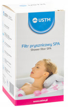 Filtr prysznicowy do wody usuwa chlor antyalergiczny z węglem aktywnym ustm srebrny/szary