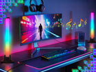 Lampka gamingowa na biurko LED RGB stojak na słuchawki czujnik muzyki do pokoju gracza, pilot, ściemnianie, zmienna