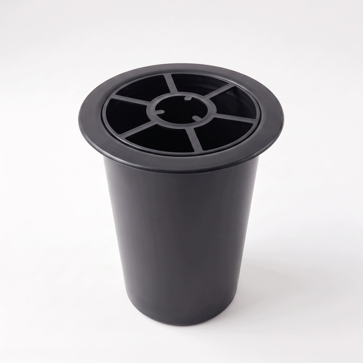 Wkład do wazonu z kratką - Templast 17 cm czarny stelaż do układania kwiatów, separator florystyczny do kompozycji