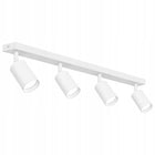 Lampa Sufitowa Kinkiet Spot Oprawa Halogenowa 4xGU10 biała prostokątna listwa oświetleniowa 60 cm, do wnętrz, źródło