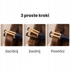 Falownica do włosów lokówka tradycyjna fale loki czarno-złota 100 w czarny