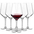 Eleganckie Kieliszki Glasmark do Wina Czerwonego 580ml 6szt Zestaw Prezent szkło bezbarwne, białe wino, można myć w