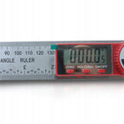 Metalowy kątomierz elektroniczny cyfrowy z ekranem LCD 200mm 360° + baterie miernik kąta do pomiarów, dokładność 0,3°