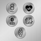 Waga Łazienkowa Analityczna 57 Parametrów Apple Health, Google Fit, wifi elektroniczna biały