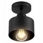 LAMPA WISZĄCA SUFITOWA PLAFON LED RETRO EDISON oprawa metalowa czarna E27 do salonu kuchni jadalni, 1 punkt światła