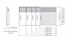 Grzejnik elektryczny konwektorowy energooszczędny termostat 2500W EWX 890 mm 450 mm grzewcza biały