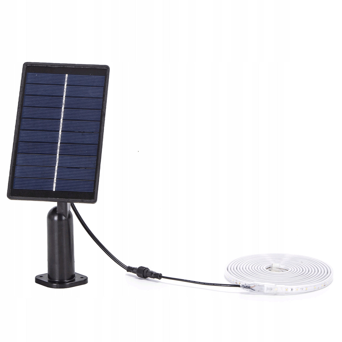 Taśma solarna LED-3m-30W-2700K-300 lm-IP65 wodoodporna słoneczna girlanda lampki ogrodowe na taras, ciepłe światło