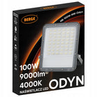 Halogen LED Naświetlacz Lampa 100W 9000lm Premium Zewnętrzny 4000K IP66 reflektor do garażu, ogrodu i na elewację
