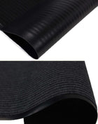 Wycieraczka pod drzwi chłonna mata duża na buty czarna 120X180cm z oeco-tex chodnik wejściowy tekstylno-PVC, grubość 7
