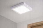 Plafon LED Lampa Sufitowa Natynkowa 24W 2640lm 4000K Biała Kwadrat do łazienki i korytarza, neutralna barwa