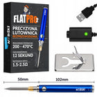 PRECYZYJNA BEZPRZEWODOWA LUTOWNICA USB Z BATERIĄ AKUMULATOROWA PRZENOŚNA do elektroniki, grzałkowa oporowa 15 W, 470°C