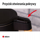 Czajnik elektryczny 2200W 1,7 l 5 zapisanych programów czarny Eldom C550 1.7 l 2200 w metal, tworzywo sztuczne