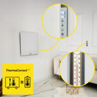 Grzejnik na podczerwień Yoer Szklany 400W Elektryczny Promiennik Łazienkowy długofalowe 400 W