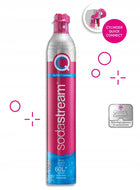 Cylinder z gazem SodaStream CO2 różowy do Terra Art Duo / oryginalna plomba nabój do saturatora, wkład do wody