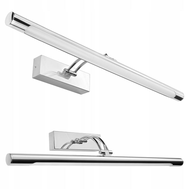 Kinkiet 15W LED Łazienkowy Ścienny Lampa Nad Lustro 60cm Neutralna oprawa srebrna z tworzywa, do umywalki, zintegrowane źródło światła