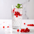 6 SZKLANEK WYSOKICH SZLIF, ELEGANCKIE 300 ml do drinków i koktajli, bezbarwne, nadają się do mycia w zmywarce