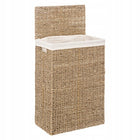 Kosz na pranie, pojemnik Eco 40l metalowy organizer bieliźniany, beżowy, wolnostojący, 38x22x55 cm