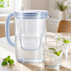 Dzbanek Brita Filtrujący Wody Szklany Glass 2,5l 2x Filtr Maxtra Pro Biały dzbanek filtrujący bezbarwny