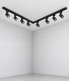 Zestaw Szynoprzewód Szyna 4m + 8x Lampa GU10 LED oświetlenie szynowe Linea system sufitowy, oprawy do salonu, kuchni i