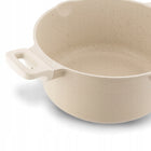 Zestaw garnków patelnia Indukcja GAZ duży Konighoffer Creamy Marble 10el beżowy aluminiowe