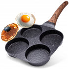 Patelnia GRANITOWA do jajek sadzonych na jajka placki naleśniki pancakes kwadratowa 19 cm, na indukcję, gaz, kuchenkę