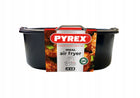 Koszyk pojemnik metalowy z uchwytem do AIR fryer 22x21 cm pyrex kwadratowy wkład do frytkownicy beztłuszczowej