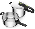 Tefal Szybkowar 6L Stal Nierdzewna Indukcja 2 Programy Zielony do 6 Osób garnek ciśnieniowy, można myć w zmywarce