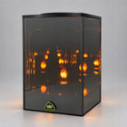 Lampion Solarny Lustrzany Znicz LED 3D 10 cm x 15 cm efekt płomienia 3D na cmentarz, ozdoba nagrobna, dekoracja grobu