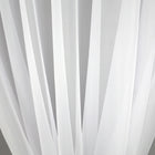 ŚNIEŻNOBIAŁA FIRANA NA PRZELOTKACH 145X230CM GOTOWA Z WOALU GŁADKA BIAŁA firanka klasyczna do pokoju na kółkach