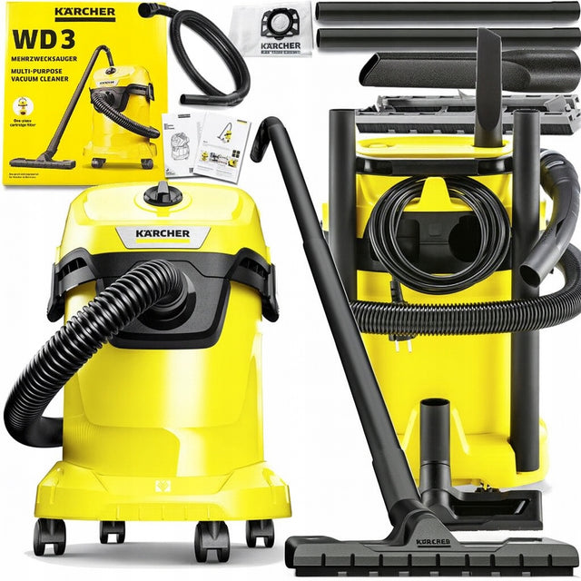 Odkurzacz Przemysłowy karcher WD3 17/4/20 1000W Sucho Mokro 17l nominalna 5.85 kg