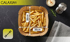WKŁAD AIR FRYER 400 SZT PAPIER 20x20cm WKŁADY DO FRYTKOWNICY BEZTŁUSZCZOWEJ papier do pieczenia 20 cm /Wzór