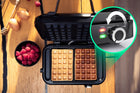 Gofrownica 2000W na 2 duże wysokie gofry regulacja temperatury crisp mocna nominalna