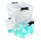Pojemnik z pokrywą do przechowywania home BOX 15l uniwersalny organizer bezbarwna plastikowa kuweta na drobiazgi i