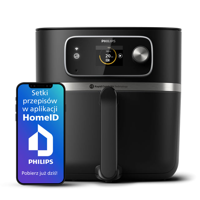 Frytkownica beztłuszczowa air fryer Philips 7000 Ovi XXL 8,3l HD9880/90 2200 w czarny