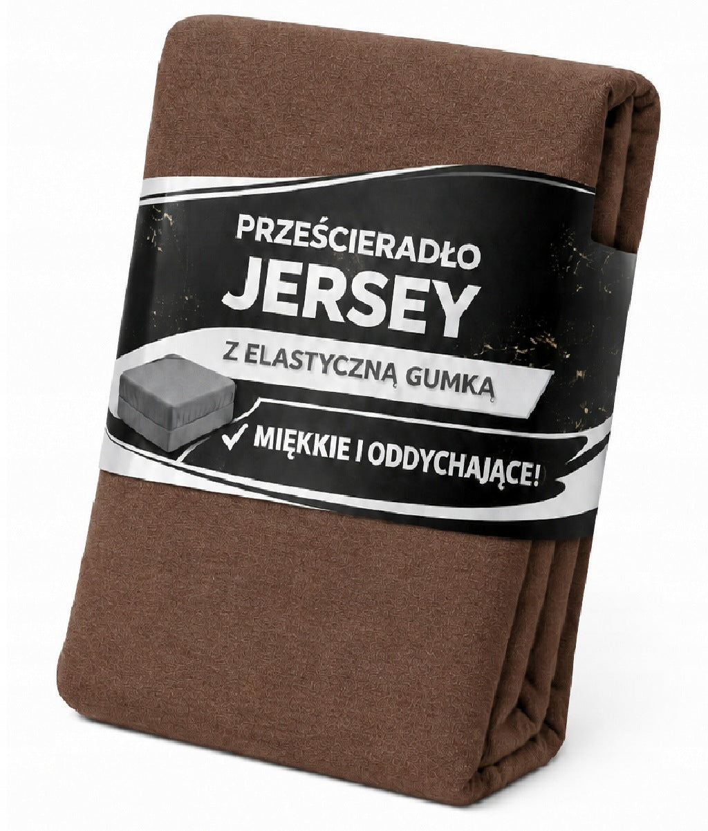 PRZEŚCIERADŁO Z GUMKĄ 90x200 + 25 CM boki MIŁA BAWEŁNA ELASTYCZNA JERSEY na materac jednoosobowy, dopasowane