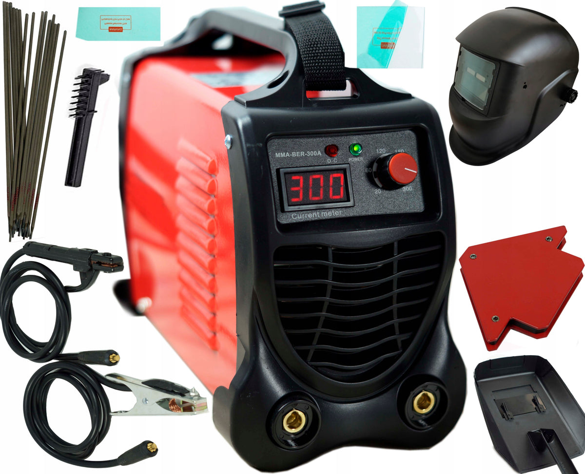 Spawarka inwertorowa Berhard 20-300 a 230 7 kVA urządzenie do spawania MMA, elektrody do 5 mm, cykl pracy 60%, do