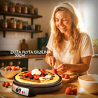 Naleśnikarka Elektryczna Dwustronna 30cm Powłoka Nieprzywierająca 1600W urządzenie do crepes i pancakes, łopatka