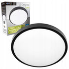 Plafon LED Panel Sufitowy Natynkowy Lampa 2x E27 Okrągły czarna oprawa oświetleniowa na dwie żarówki, do wnętrz