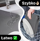 Mata silikonowa na Pralkę pod lodówkę i pralkę z rantem 60x50cm Podkładka ochronna z obrzeżem do sprzętu AGD