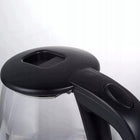 Czajnik elektryczny szklany bezprzewodowy podświetlany z diodą LED duży 2.0 2 l 2200 w czarny metal, szkło, tworzywo