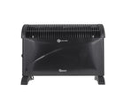 Grzejnik Farelka Konwektorowy Elektryczny Mocny 2000W z termostatem Czarny 530 mm 380 mm grzewcza