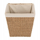 Kosz na pranie, pojemnik Eco 40l metalowy organizer bieliźniany, beżowy, wolnostojący, 38x22x55 cm