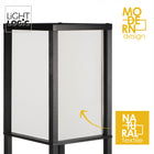 Lampa podłogowa z półkami 160cm – LightLogic SUSSE oświetlenie stojące do salonu, sypialni, biura i pokoju dziecięcego
