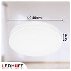 Lampa sufitowa LED biała Plafon okrągły 40cm panel natynkowy do pokoju oświetlenie wnętrz, neutralna barwa światła