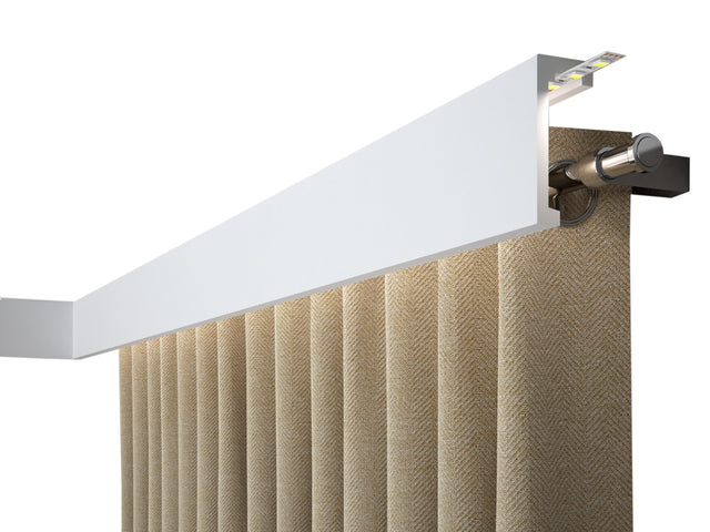 Listwa przysufitowa karniszowa Mardom Decor QL026T 4,1 x 10 dł. 200cm maskownica szyny sufitowej, osłona karnisza z polistyrenu