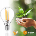 6x Żarówka LED E14 Kulka P45 7W = 60W 806lm 4000K Neutralna 360° filament źródło światła do lamp stołowych, kinkietów i
