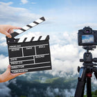 Klaps filmowy rekwizyt filmowy fotograficzny gadżet reżyserski tablica do oznaczania ujęć, akcesorium na plan zdjęciowy